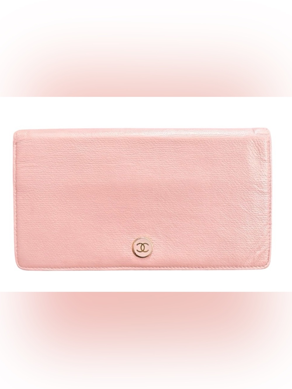 CHANEL Grained Calfskin CC
Button Yen Wallet Pink
💯Authentic